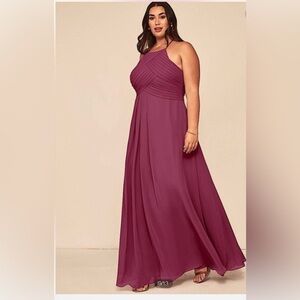 Azazie Dress Sz S-M Gown Evening Special Events Maxi Wedding Feminine Prom